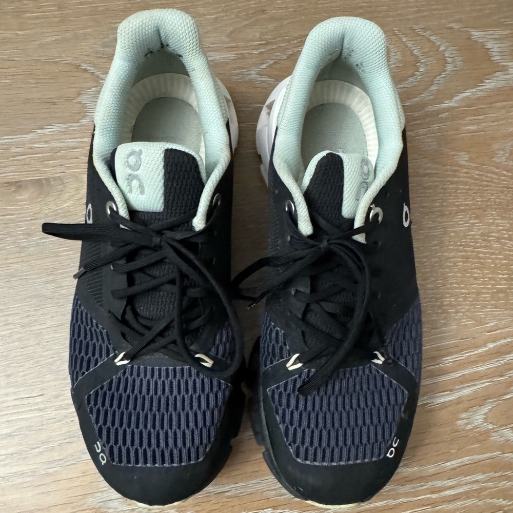 On Running Women's Black and Gray Athletic Shoes
